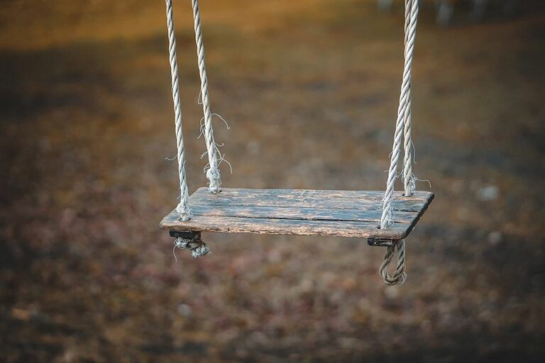 A children's swing